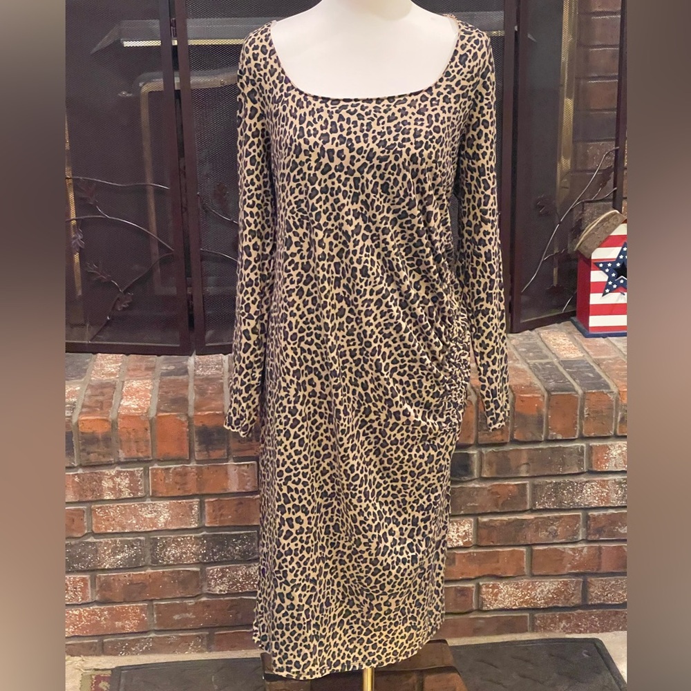 Isabel Maternity by Ingrid & Isabel Leopard Print Midi Dress